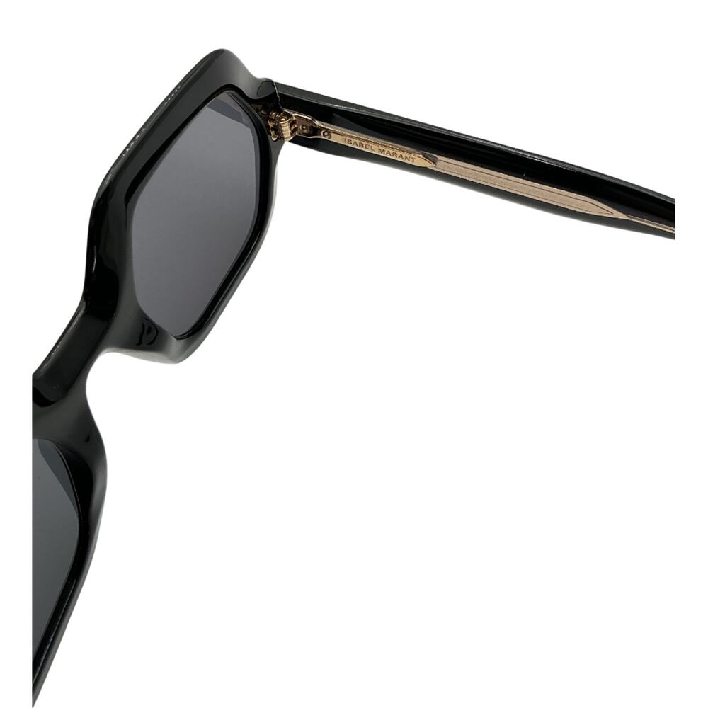 Isabel Marant Sleek Black Hexagon-Frame Acetate Sunglasses - Picture 7 of 9